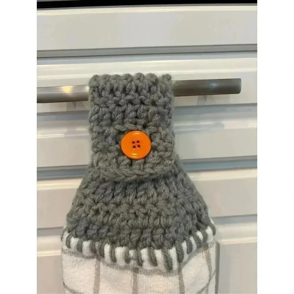 Crochet Top Kitchen Towel- Home Sweet Home